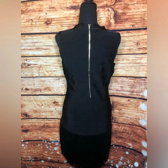 VENUS Black Bandage Fringe dress size 10 - Picture 12 of 14